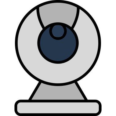 Web kamera simge vektör çizim