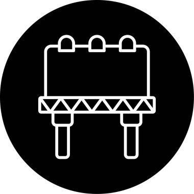 Billboard web simgesi, vektör çizim 