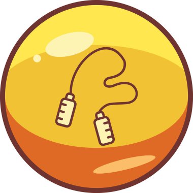 atlama ipi web simgesi, illüstrasyon vektör