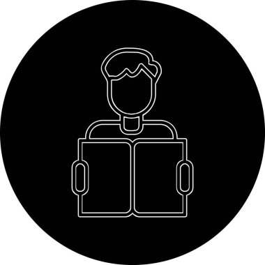 Web simgesi vektör illüstrasyonu öğreniliyor 