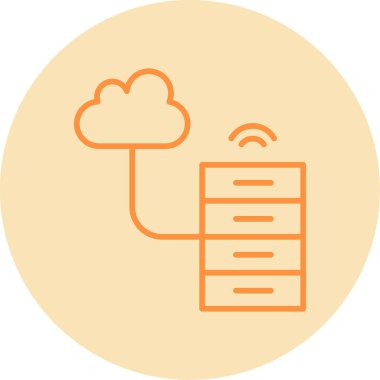 Büyük Veri vektör simgesi, basit illüstrasyon                  