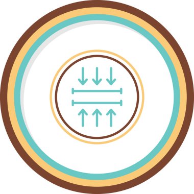 Zayıf. Web simgesi vektör illüstrasyonu