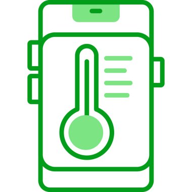 Sıcaklık web simgesi resimleme tasarımı