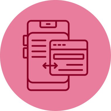 Web simgesi vektör illüstrasyonunu transfer et 