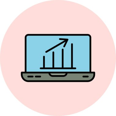 İş çizelgesi. Web simgesi basit illüstrasyon 