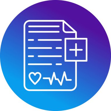 Sağlık Denetimi panosu simgesi, vektör illüstrasyonu 