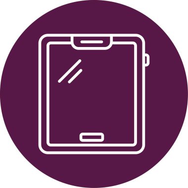 tablet. Web simgesi basit illüstrasyon 