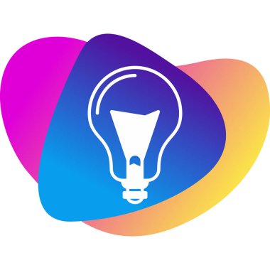 Ampul. Web simgesi basit illüstrasyon