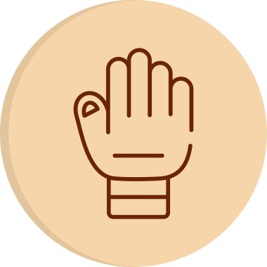 El hareketi simgesi, vektör illüstrasyonu 