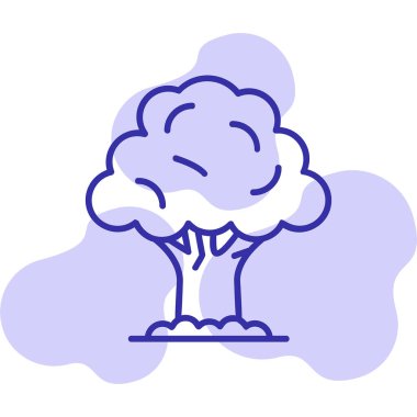 Ağaç. Web simgesi basit illüstrasyon 