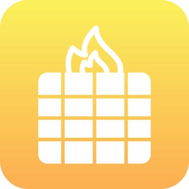 Ateş vektörü simgesini ateşle 