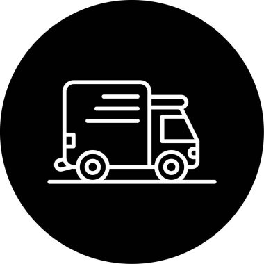 kamyon simgesi, vektör illüstrasyon tasarımı 