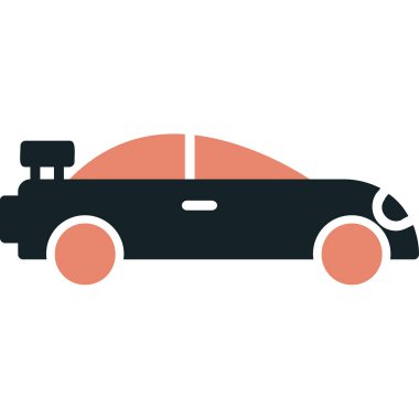 araba simgesi vektör illüstrasyonu 