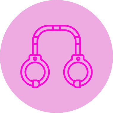 kelepçe ikon vektör illüstrasyonu