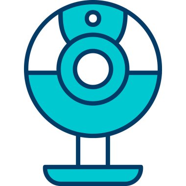 Web kamera simge vektör çizim