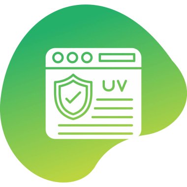 Kalkanlı veri koruma simgesi, vektör illüstrasyonu basit tasarım