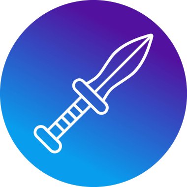 Hançer. Web simgesi basit illüstrasyon 