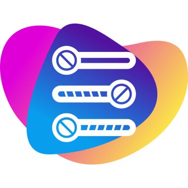 Simgeleri aç / kapat, vektör illüstrasyonu basit tasarım