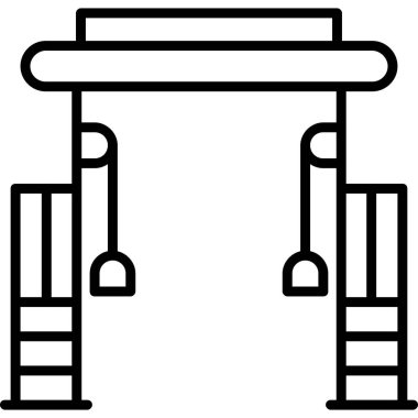 Kablo Aktarma Simgesi Basit Vektör Resimlemesi