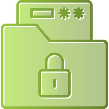 kilit düz simge vektör çizim