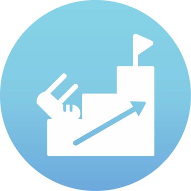 Adımlar web simgesinin vektör illüstrasyonu