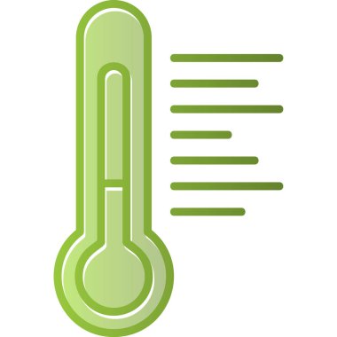 Sıcaklık web simgesi resimleme tasarımı