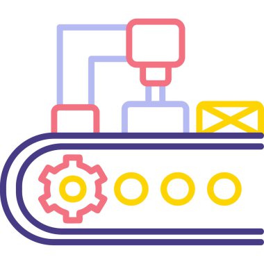 Modern taşıyıcı simgesinin vektör illüstrasyonu
