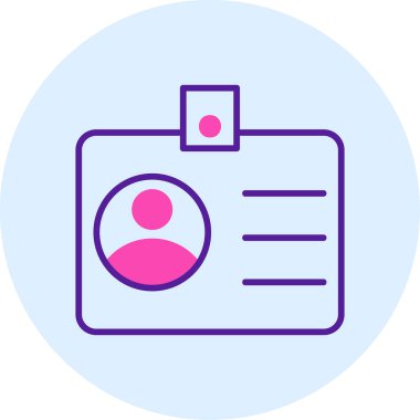 sürücü belgesi simgesi, vektör illüstrasyonu basit tasarım