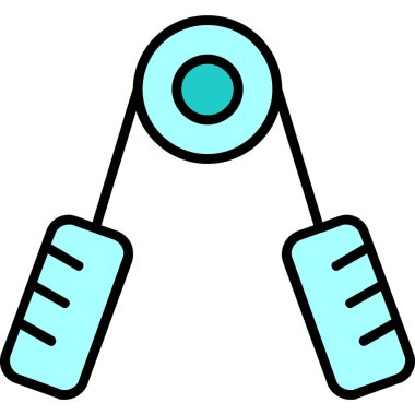 El Kavrama Ağı simgesi basit illüstrasyon