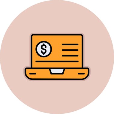 Eğilim biçimi izole edilmiş arka planda mali simge 