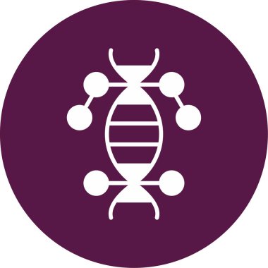 DNA ikonu vektör illüstrasyonu. Genetik        