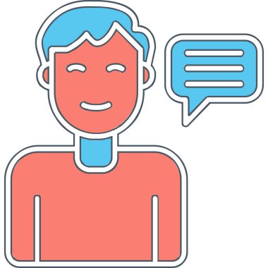 Tavsiye Ağı simgesi basit illüstrasyon