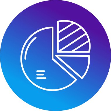 Pasta grafiği web simgesi basit illüstrasyon 