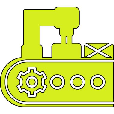 Modern taşıyıcı simgesinin vektör illüstrasyonu