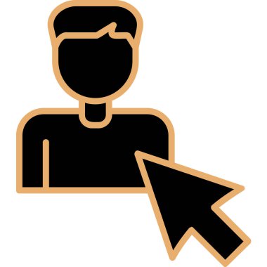 Seçili web simgesi vektör illüstrasyonu