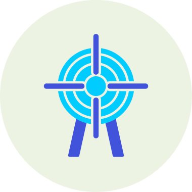 Hedef. Web simgesi basit illüstrasyon 