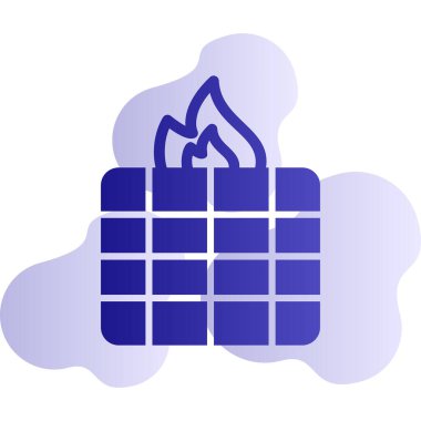 Ateş vektörü simgesini ateşle 