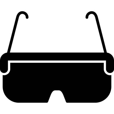 Gözlük. Web simgesi basit illüstrasyon 