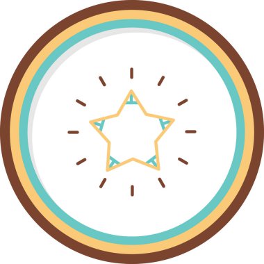 Yıldız web simge vektör çizim 