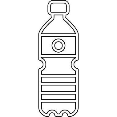 Su şişesi. Web simgesi basit illüstrasyon