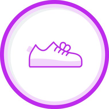 Ayakkabı simgesinin vektör illüstrasyonu