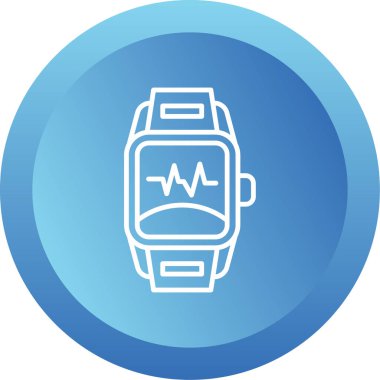 smartwatch simgesi, vektör illüstrasyonu 