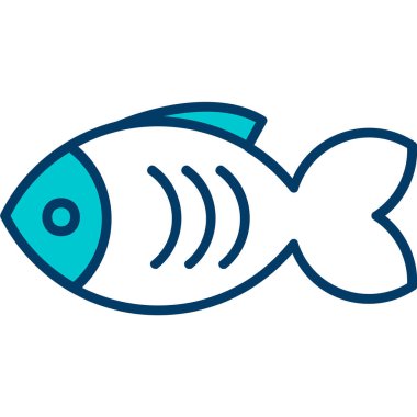 Balık. Web simgesi basit illüstrasyon 