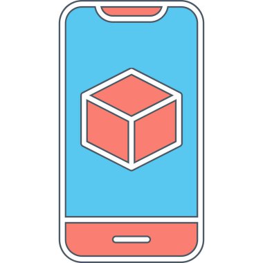 Görüntüde Artırılmış Gerçeklik simgesine sahip akıllı telefon 