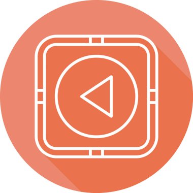 Ters düğme vektör simgesi, illüstrasyon