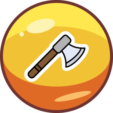 Balta ağ simgesi, vektör illüstrasyonu 