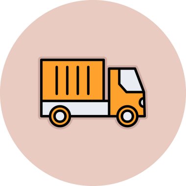 kamyon simgesi, vektör illüstrasyon tasarımı 