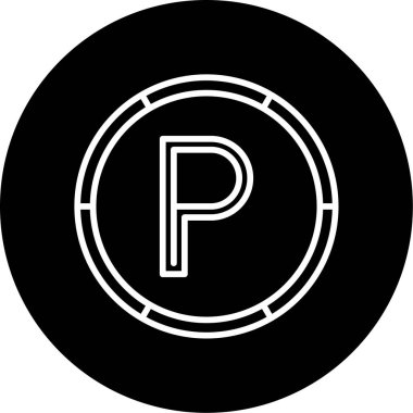 Web simgesi Otopark, illüstrasyon vektör