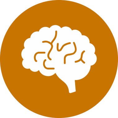 Beyin. Web simgesi basit illüstrasyon 
