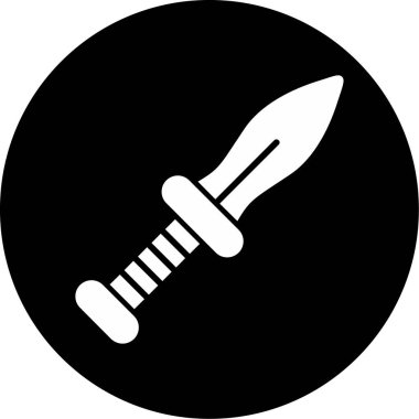 Hançer. Web simgesi basit illüstrasyon 